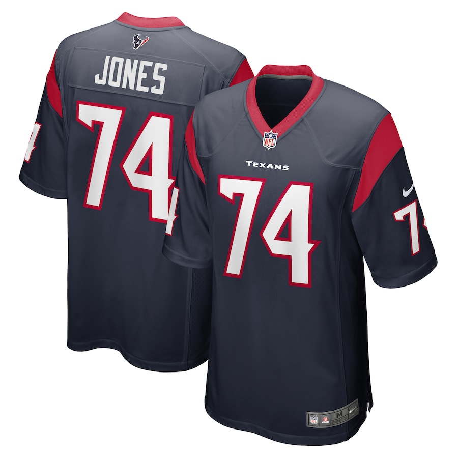 Men's Houston Texans Josh Jones Nike Navy Team Game Jersey - Jersey