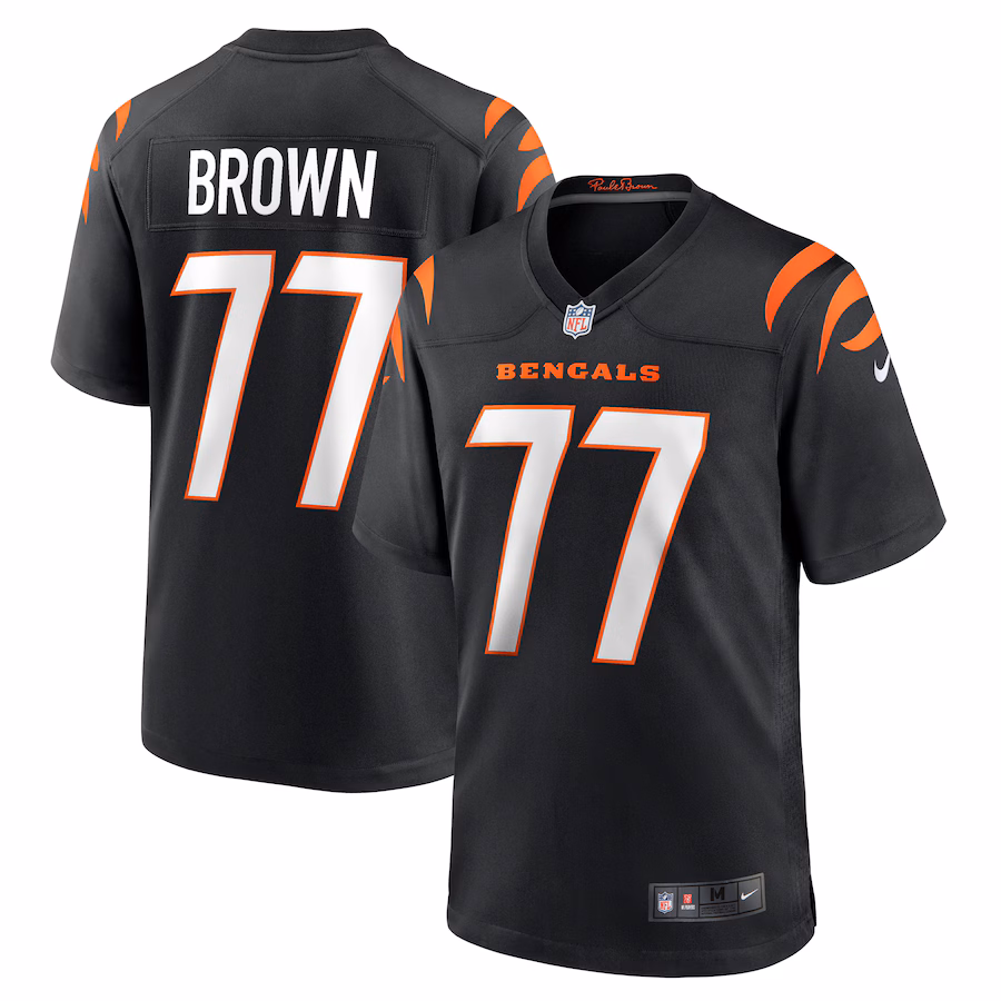 Men's Cincinnati Bengals Trent Brown Nike  Black Game Jersey - Jersey