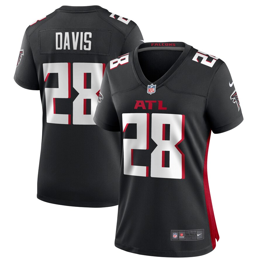 Women's Atlanta Falcons Mike Davis Nike Black Game Player Jersey - Jersey