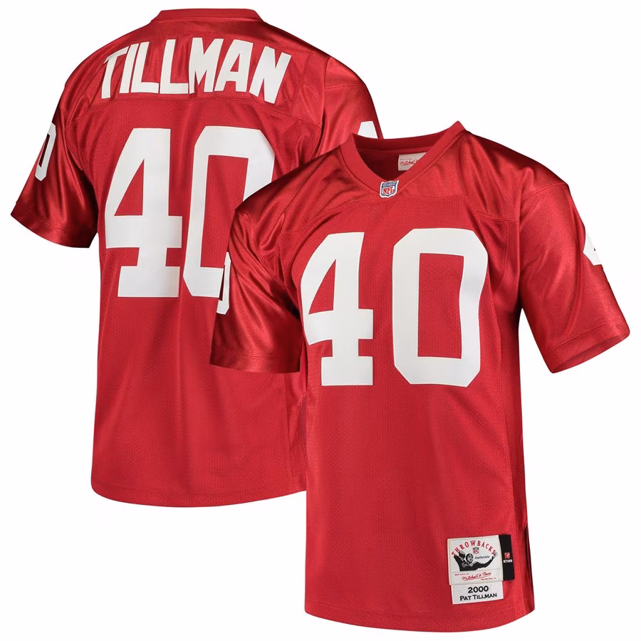 Men's Arizona Cardinals 2000 Pat Tillman Mitchell & Ness Cardinal Authentic Throwback Retired Player Jersey - Jersey