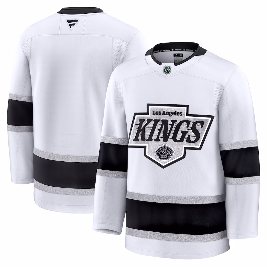 Men's Los Angeles Kings Fanatics White Away Premium Jersey - Jersey