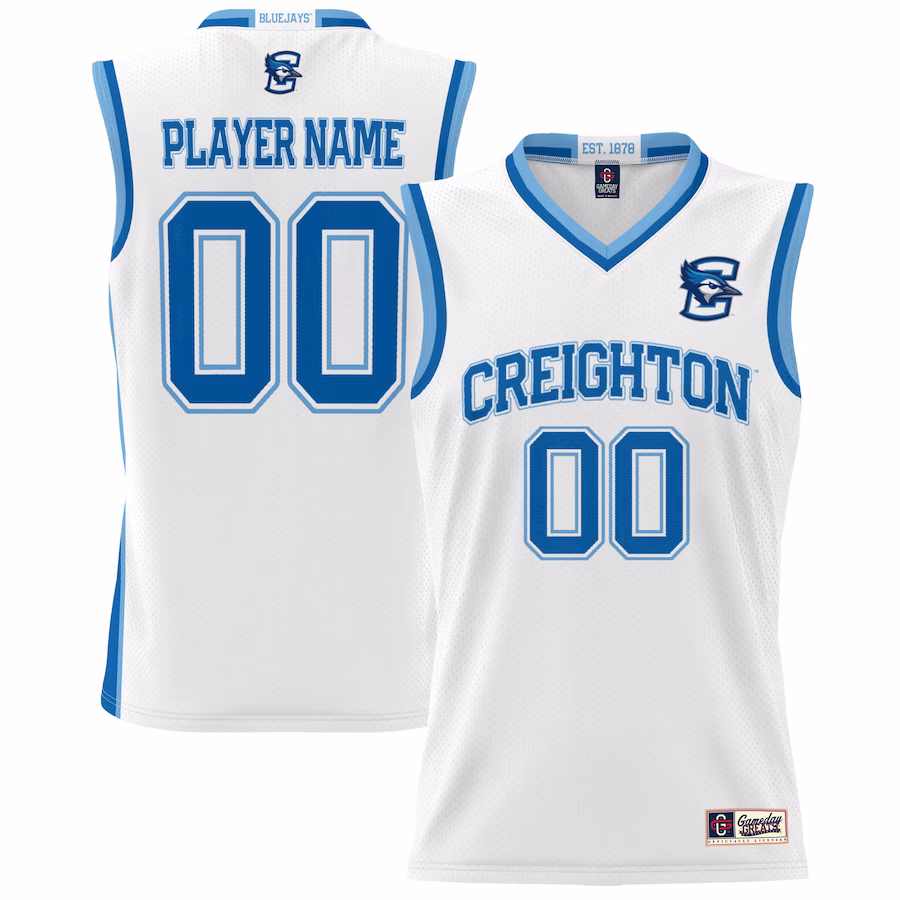 Creighton Bluejays GameDay Greats Unisex NIL Pick-A-Player Lightweight Women's Basketball Jersey - White - Jersey