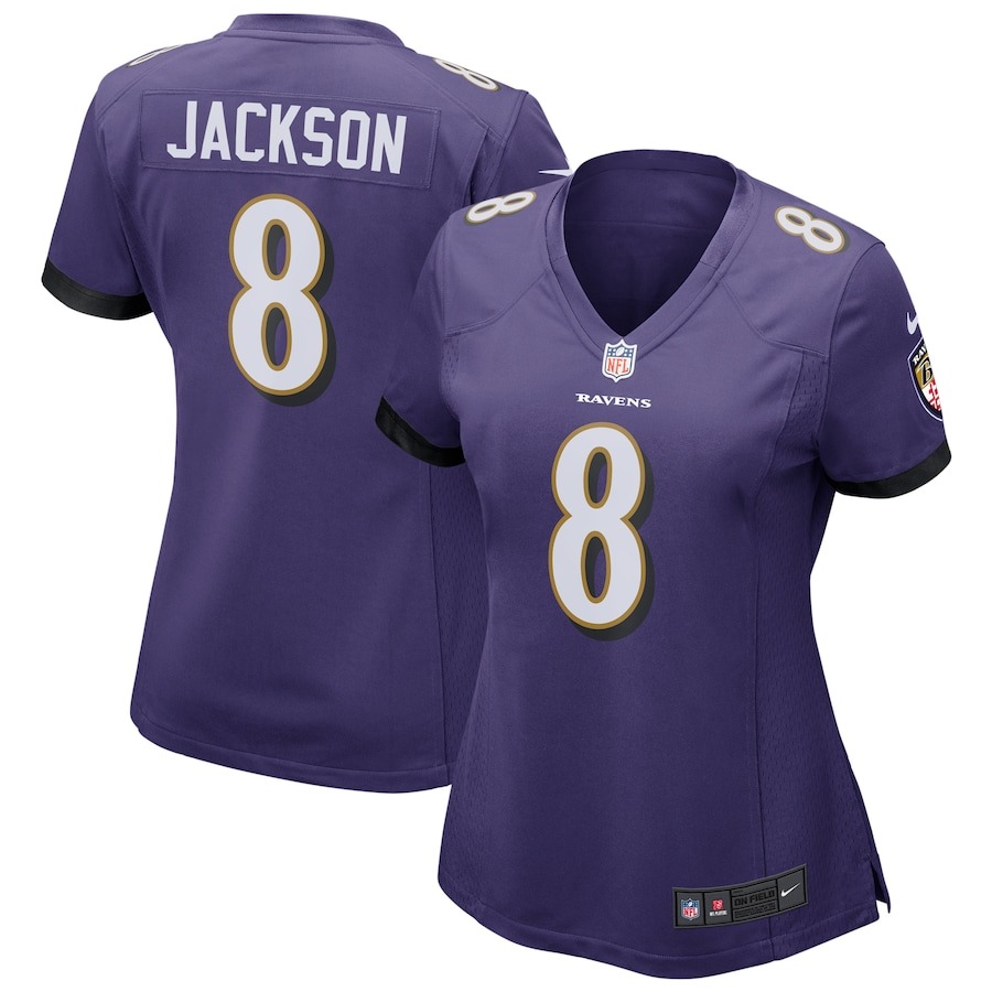Women's Nike Lamar Jackson Purple Baltimore Ravens Game Jersey - Jersey