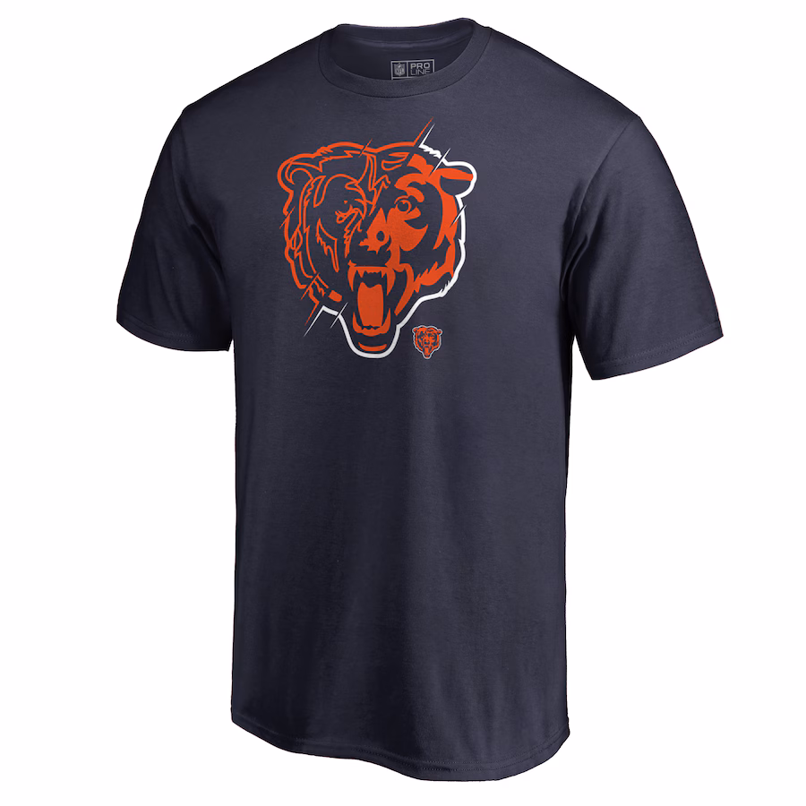 Men's Chicago Bears Navy X-Ray T-Shirt - Jersey