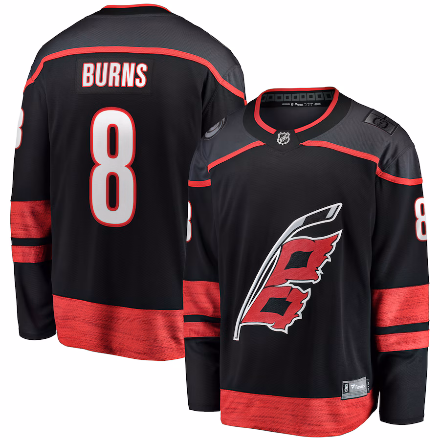 Men's Carolina Hurricanes Brent Burns Fanatics Black Home Breakaway Player Jersey - Jersey