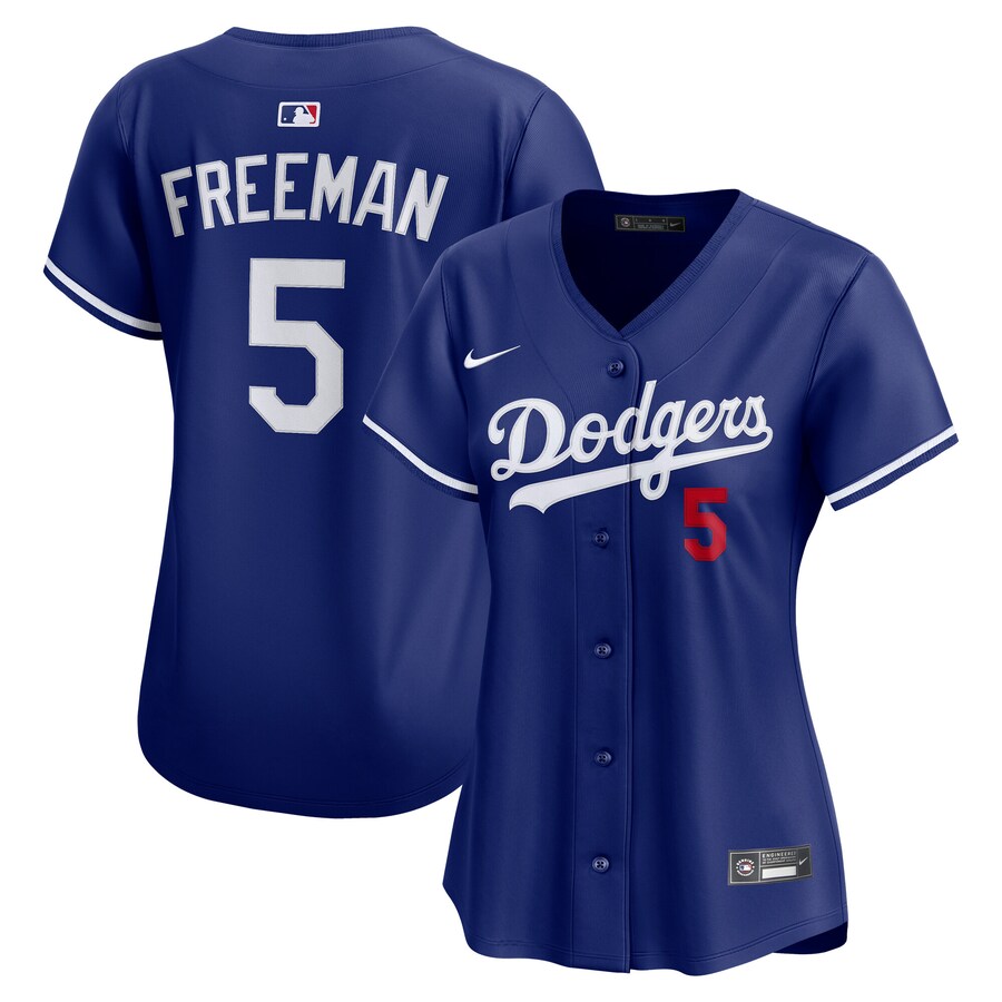 Women's Los Angeles Dodgers Freddie Freeman Nike Royal Alternate 2 Limited Player Jersey - Jersey