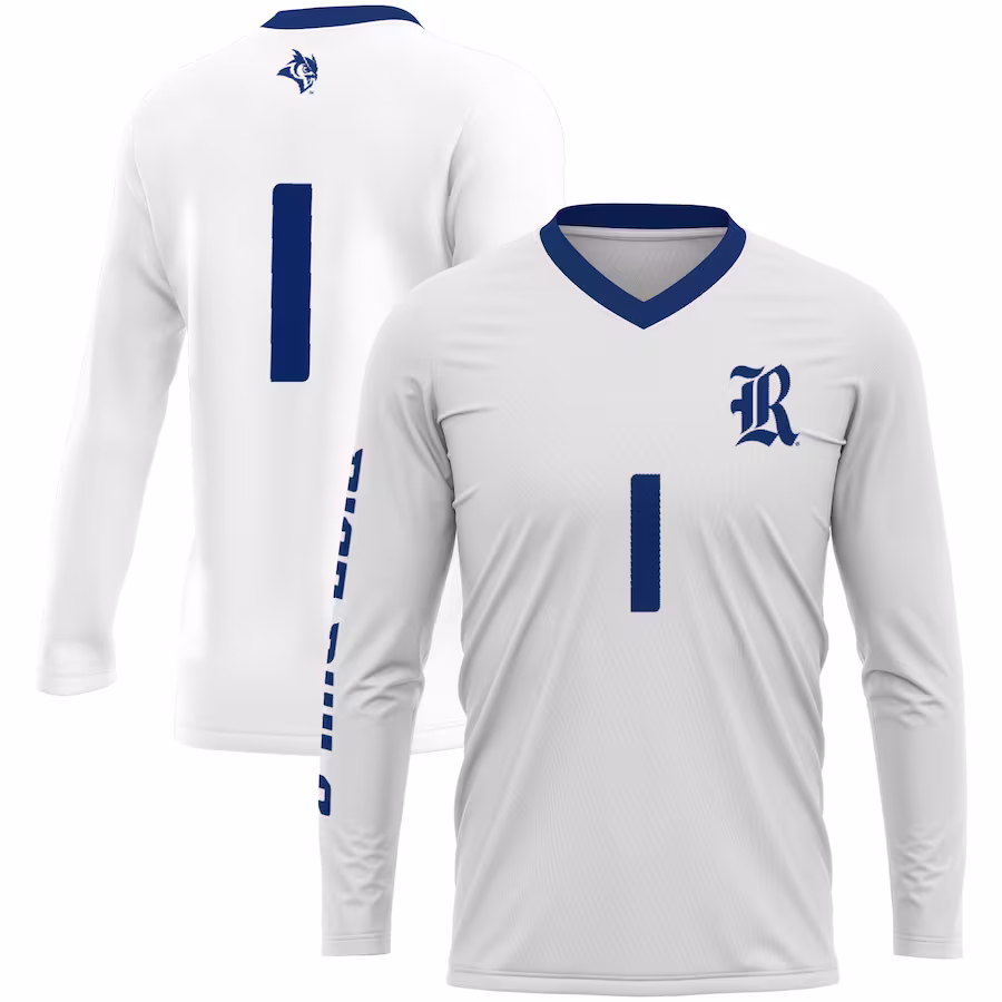 #1 Rice Owls GameDay Greats Unisex  Lightweight Volleyball Jersey - White - Jersey