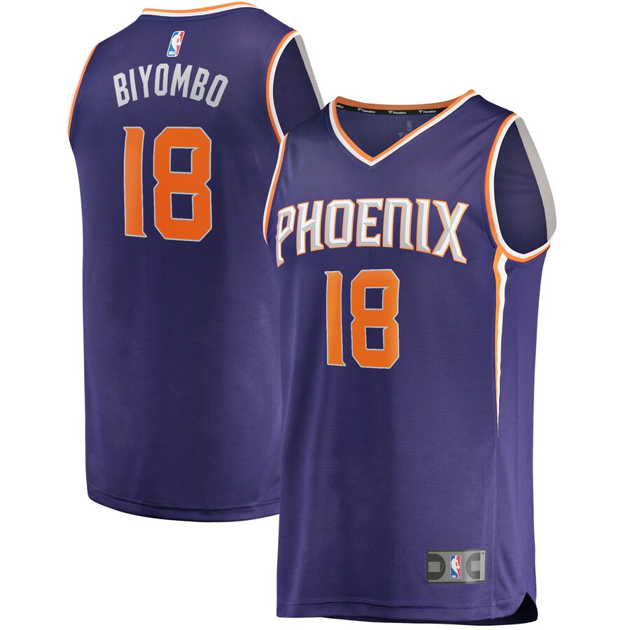 Men's Phoenix Suns Bismack Biyombo Fanatics Purple Fast Break Replica Jersey - Icon Edition - Jersey