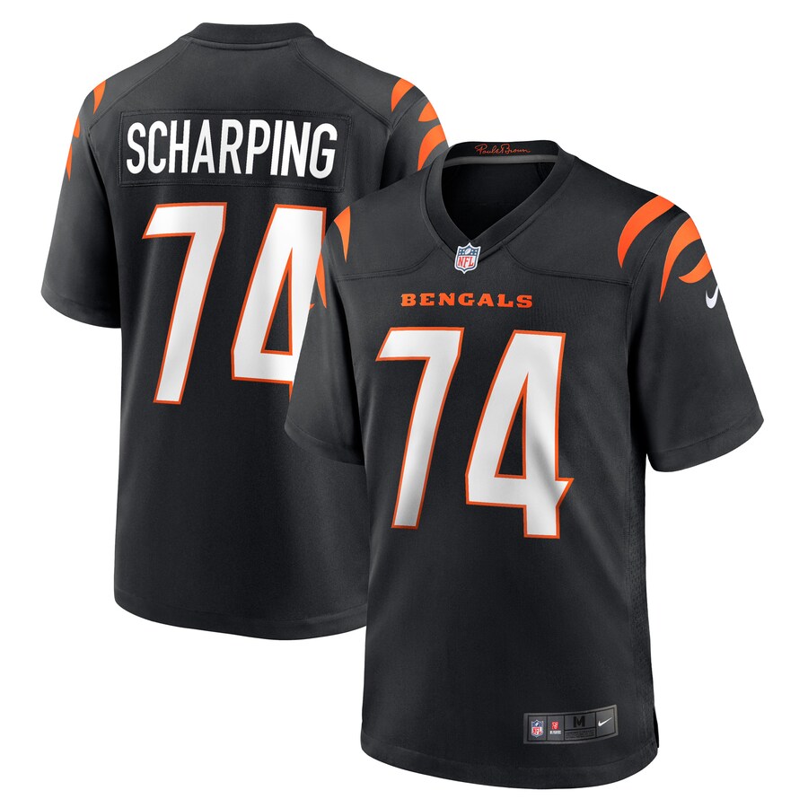 Men's Cincinnati Bengals Max Scharping Nike Black Game Player Jersey - Jersey