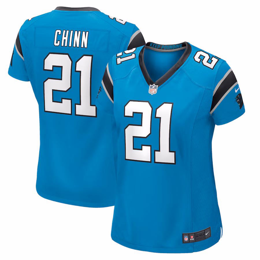 Women's Carolina Panthers Jeremy Chinn Nike Blue Player Game Jersey - Jersey