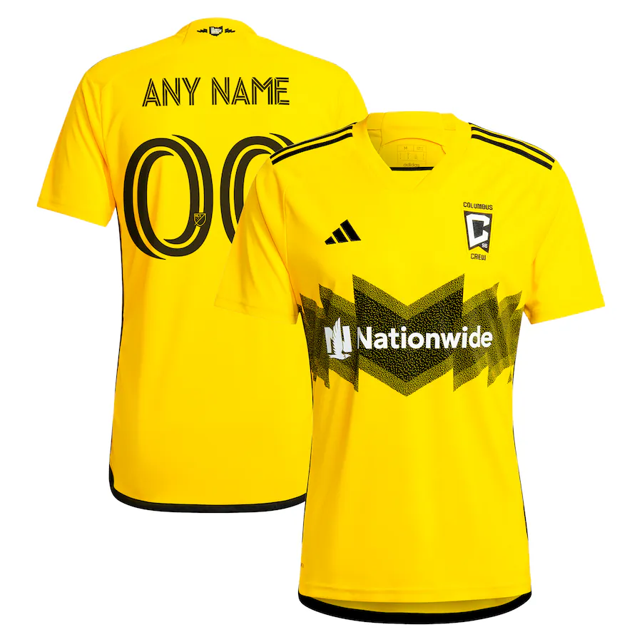 Men's Columbus Crew  adidas Yellow 2024 The Home Kit Replica Custom Jersey - Jersey
