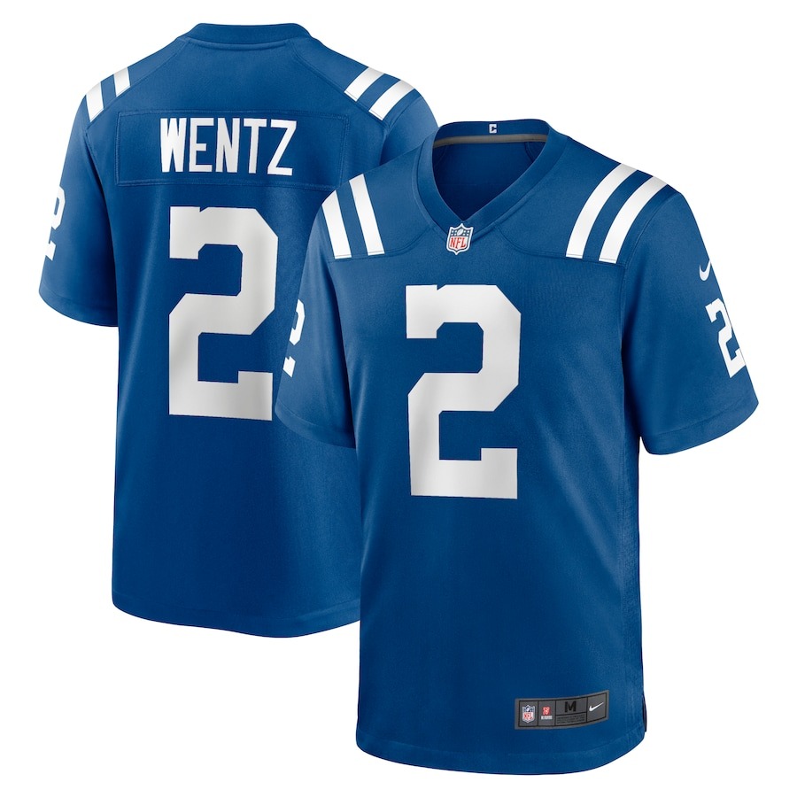 Men's Indianapolis Colts Carson Wentz Nike Royal Game Jersey - Jersey