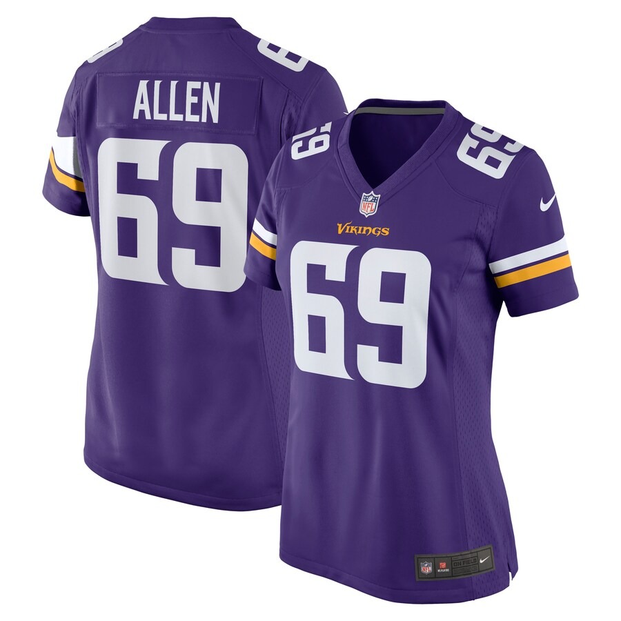 Women's Minnesota Vikings Jared Allen Nike Purple Retired Player Game Jersey - Jersey