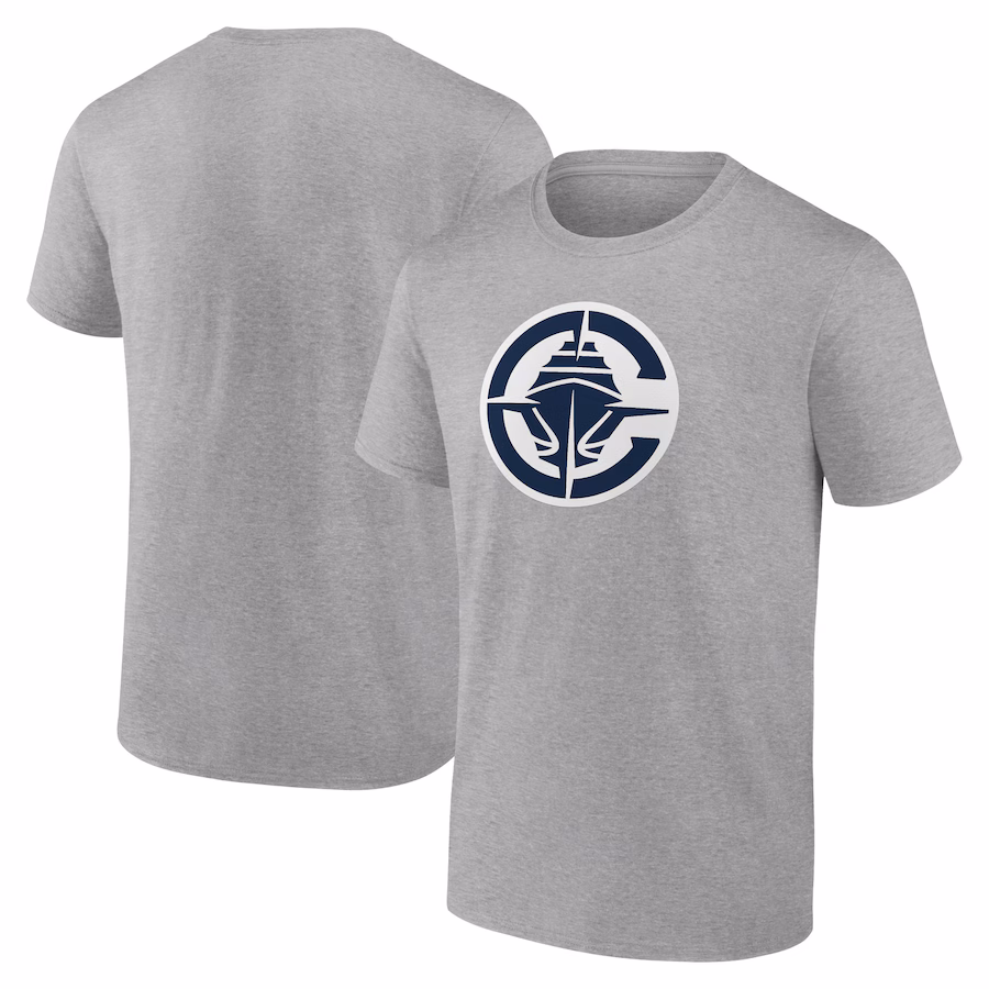 Men's LA Clippers  Heather Gray Primary Logo T-Shirt - Jersey
