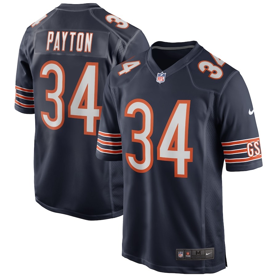 Men's Chicago Bears Walter Payton Nike Navy Game Retired Player Jersey - Jersey