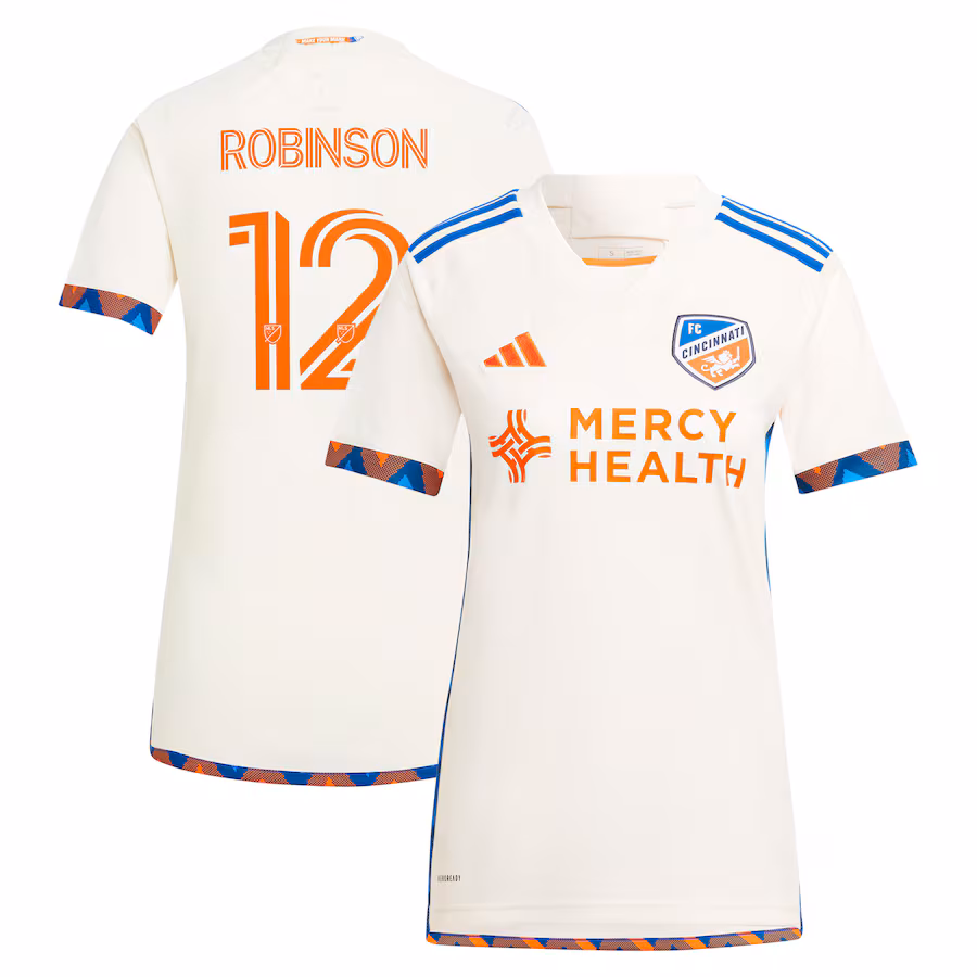 Women's FC Cincinnati Miles Robinson adidas White 2024 The Canvas Kit Replica Player Jersey - Jersey