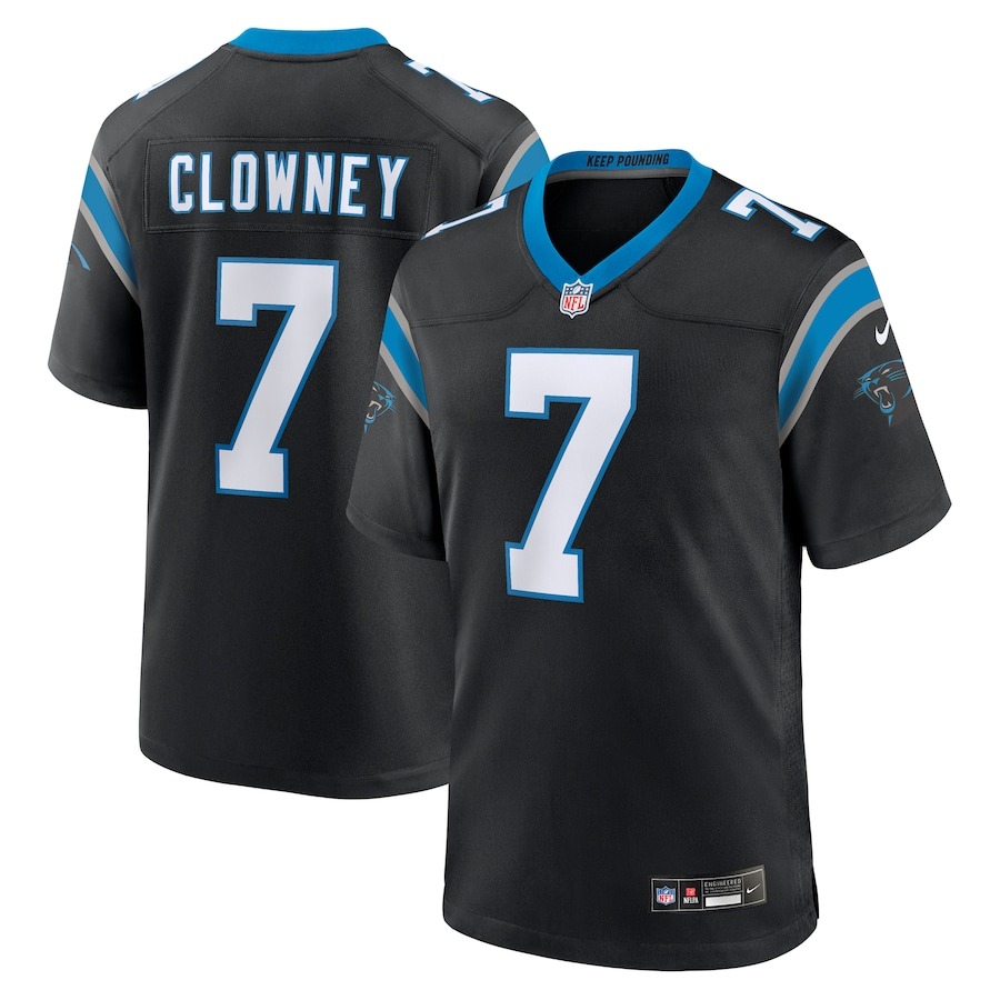 Men's Carolina Panthers Jadeveon Clowney Nike  Black  Game Jersey - Jersey