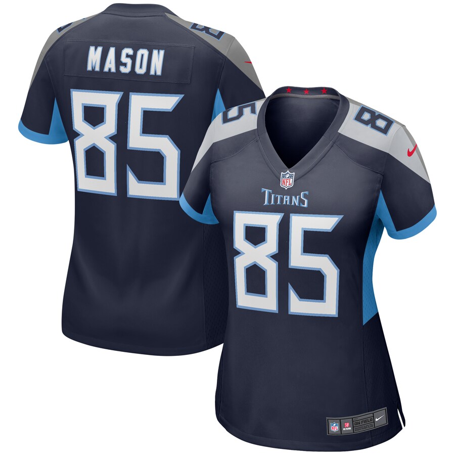 Women's Tennessee Titans Derrick Mason Nike Navy Game Retired Player Jersey - Jersey
