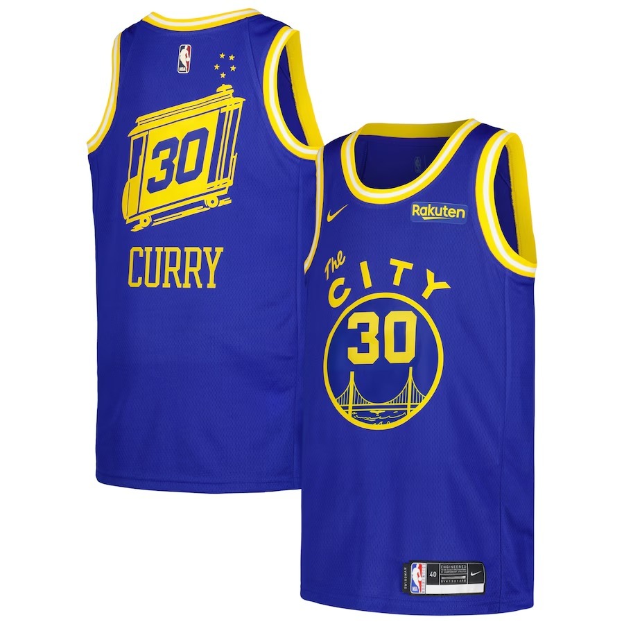 Men's Golden State Warriors Stephen Curry Nike Royal Swingman Player Jersey - Classic Edition - Jersey