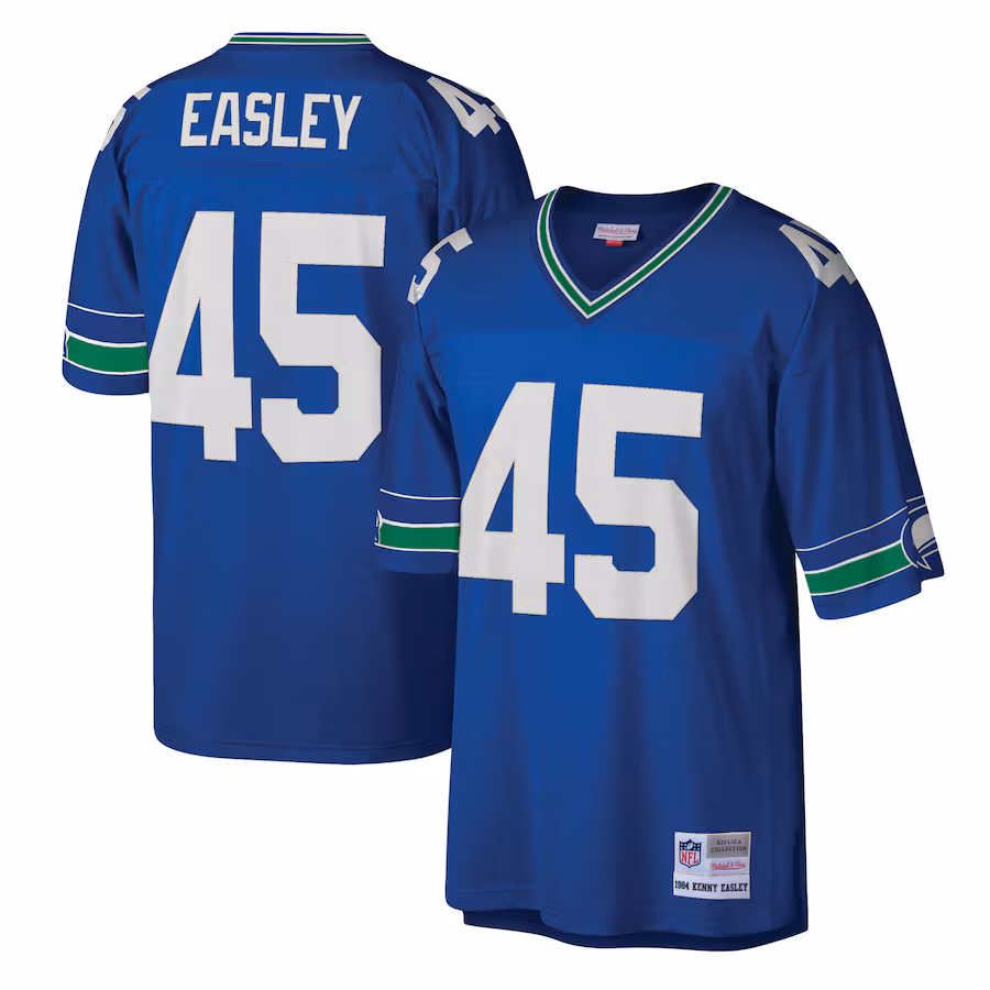Men's Seattle Seahawks Kenny Easley Mitchell & Ness Royal Legacy Replica Jersey - Jersey