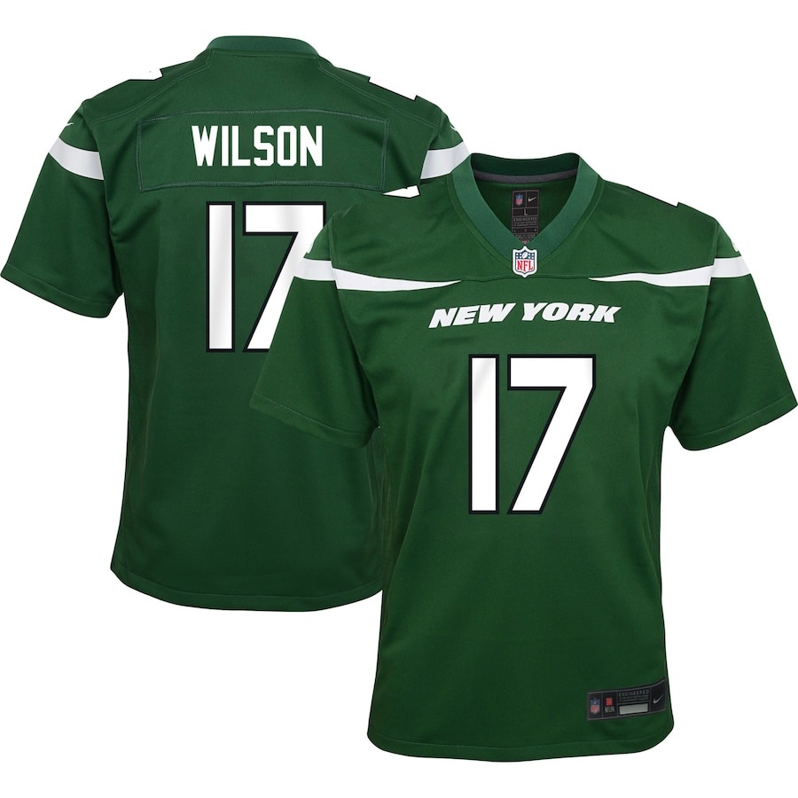 Youth New York Jets Garrett Wilson Nike Green Game Jersey - Jersey