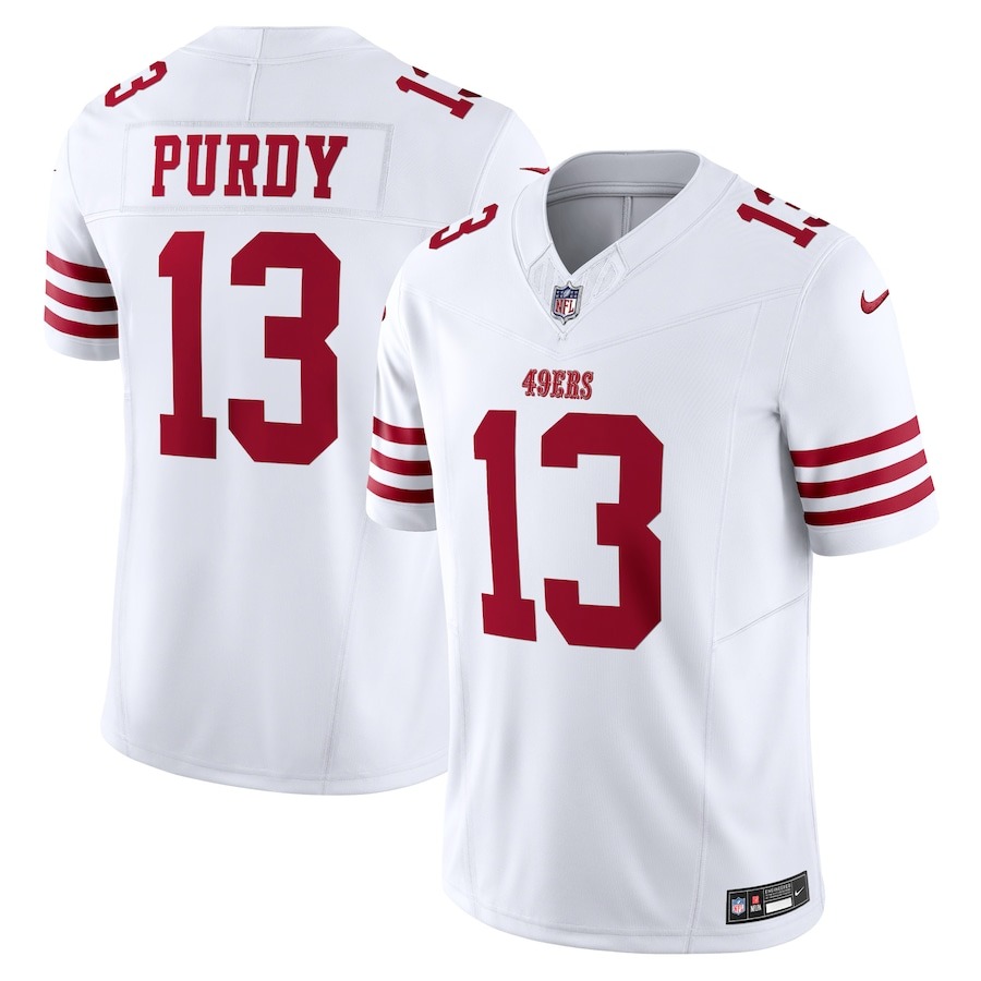 Men's San Francisco 49ers Brock Purdy Nike White Vapor F.U.S.E. Limited Jersey - Jersey