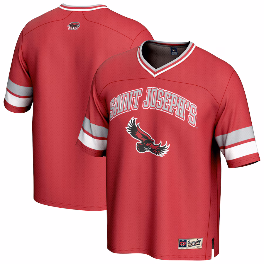 Youth GameDay Greats Crimson Saint Joseph's Hawks Spirit Football Jersey - Jersey