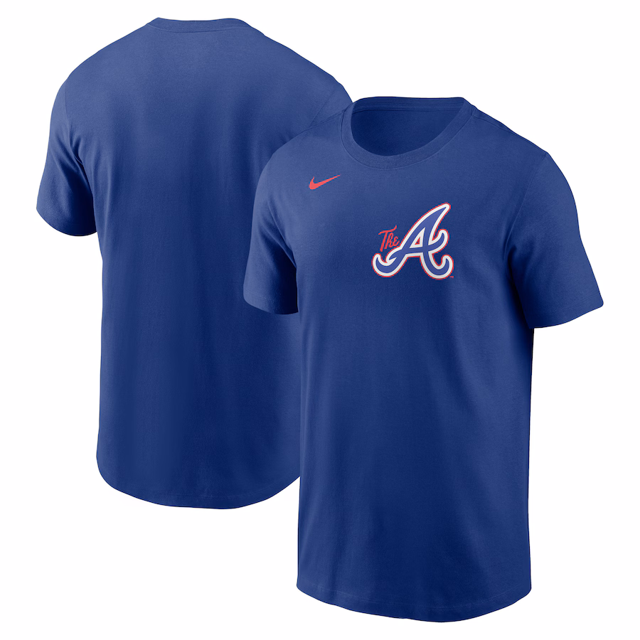 Men's Atlanta Braves Nike Royal City Connect Wordmark T-Shirt - Jersey