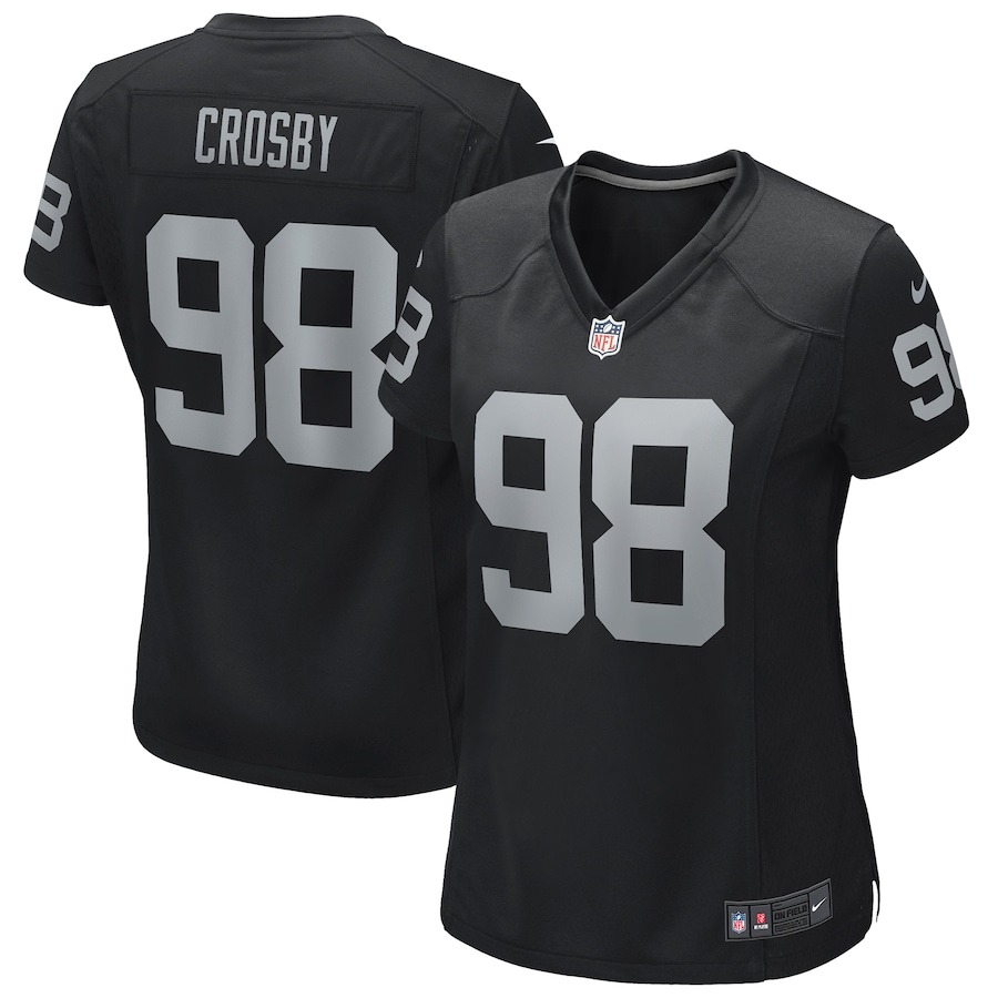 Women's Nike Maxx Crosby Black Las Vegas Raiders Jersey - Jersey