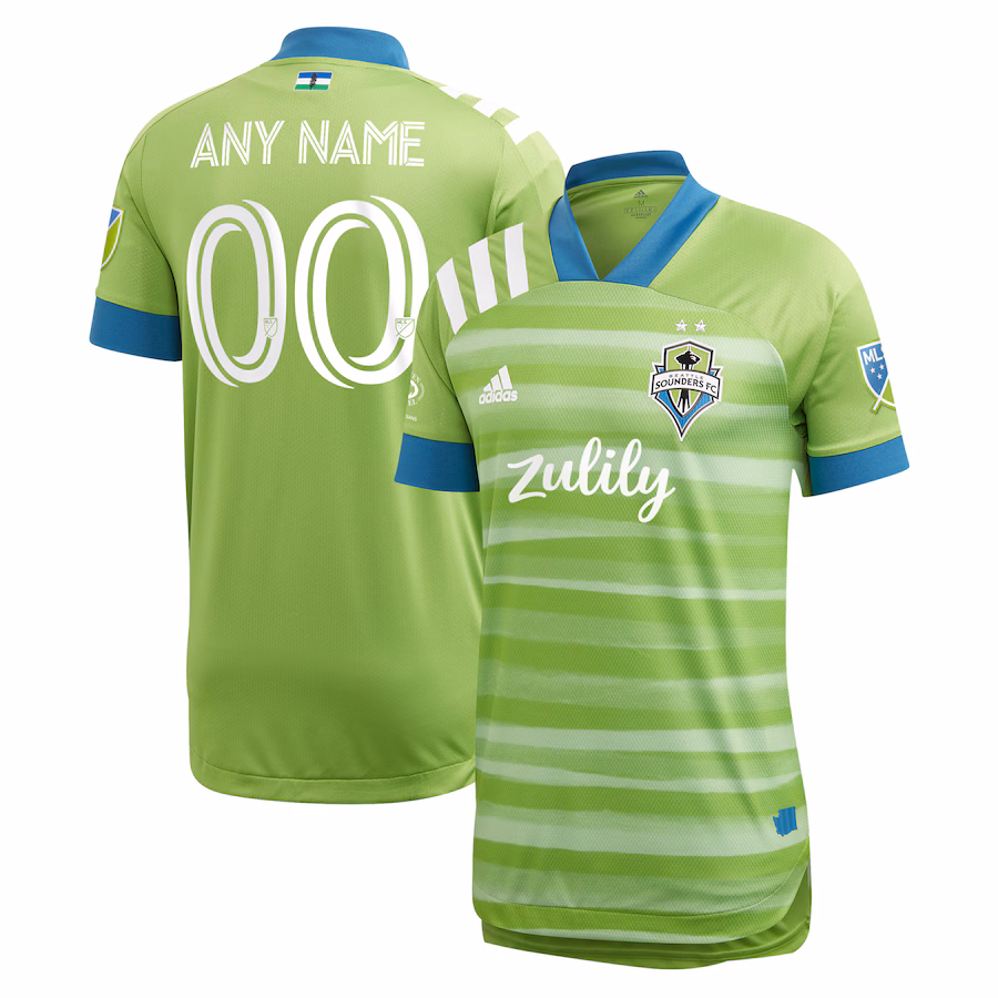 Men's Seattle Sounders FC adidas Green 2021 Primary Authentic Custom Jersey - Jersey