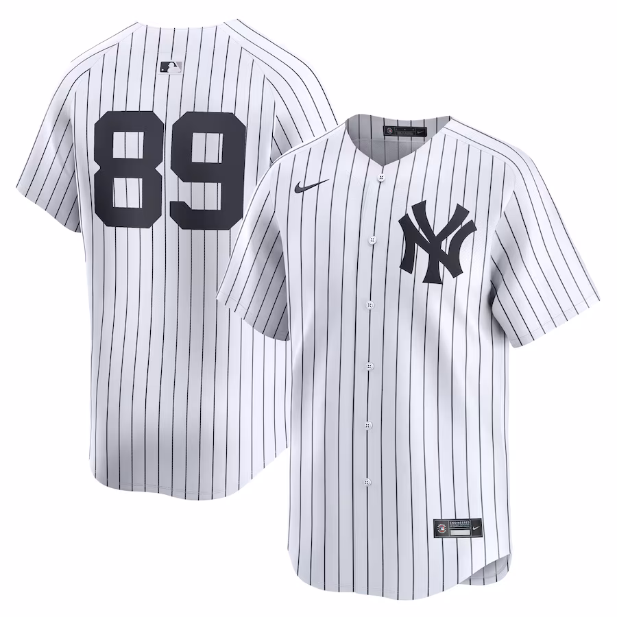 Men's New York Yankees Jasson Domínguez Nike White Home Limited Player Jersey - Jersey