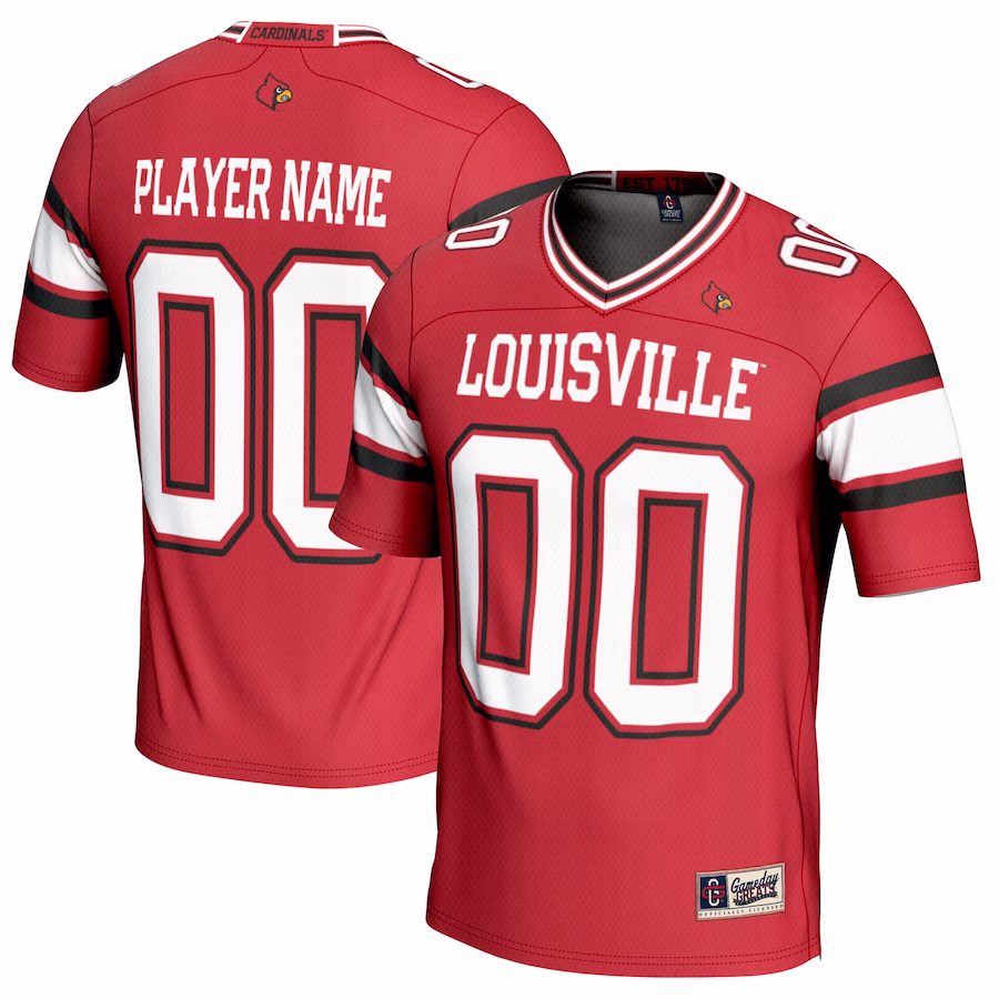 Louisville Cardinals GameDay Greats Youth NIL Pick-A-Player Football Jersey - Red - Jersey