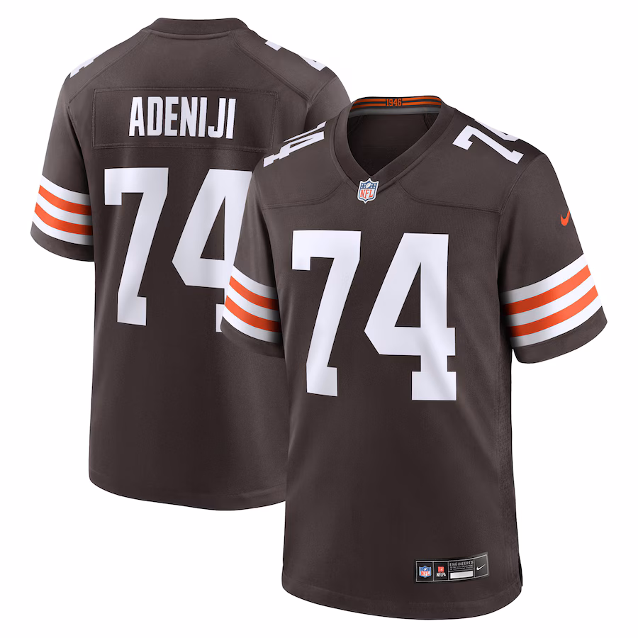 Men's Cleveland Browns Hakeem Adeniji Nike  Brown  Game Jersey - Jersey