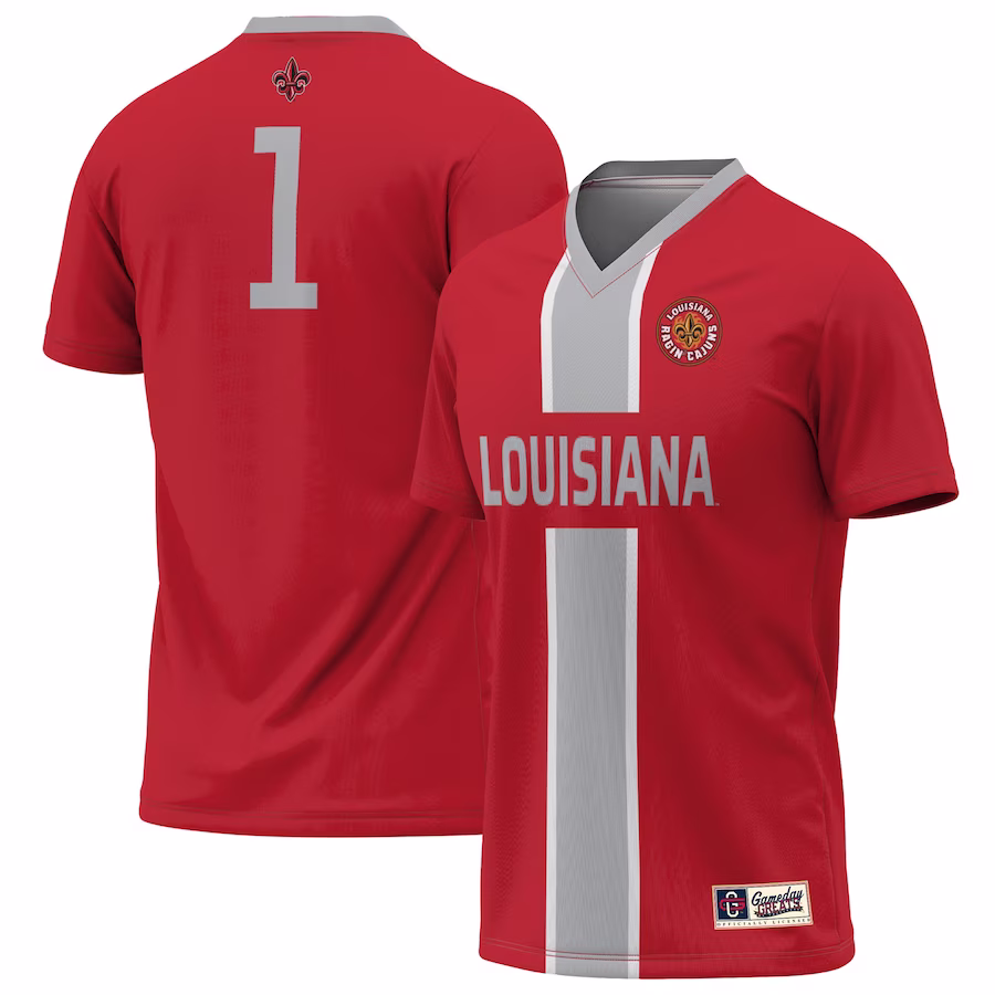 #1 Louisiana Ragin' Cajuns GameDay Greats Lightweight Soccer Jersey - Cardinal - Jersey