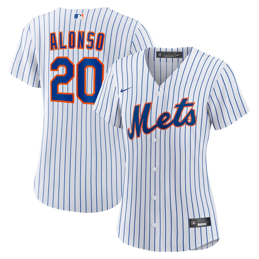 Women's New York Mets Pete Alonso Nike White Home Replica Jersey - Jersey