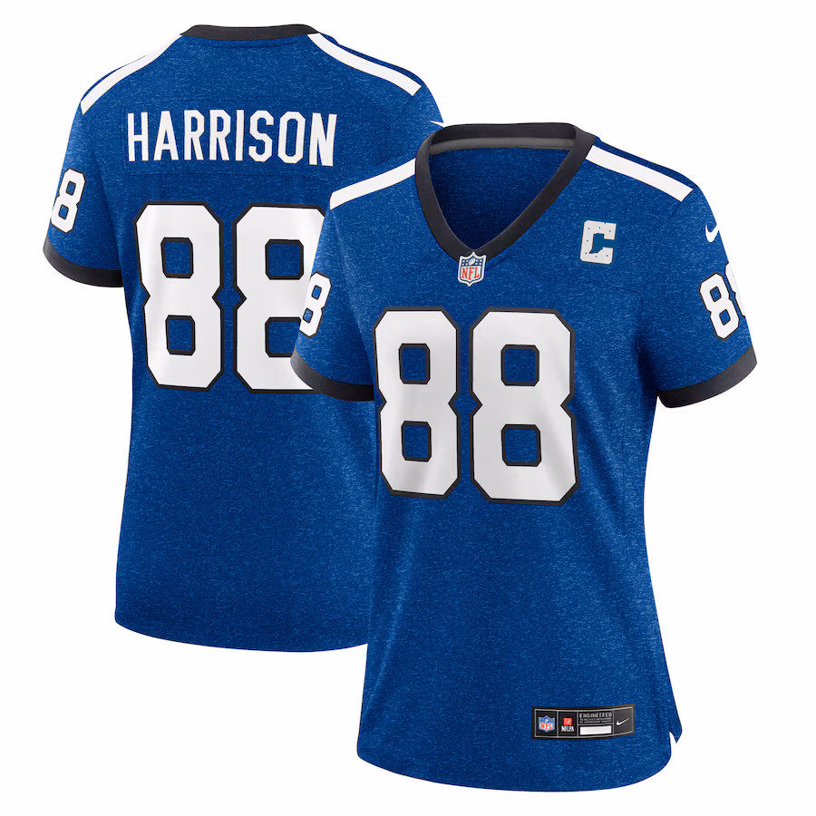 Women's Indianapolis Colts Marvin Harrison Nike Royal Indiana Nights Alternate Game Jersey - Jersey
