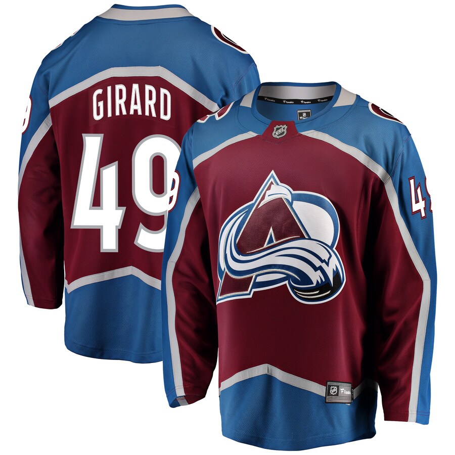 Men's Colorado Avalanche Samuel Girard Fanatics Branded Burgundy Breakaway Player Jersey - Jersey
