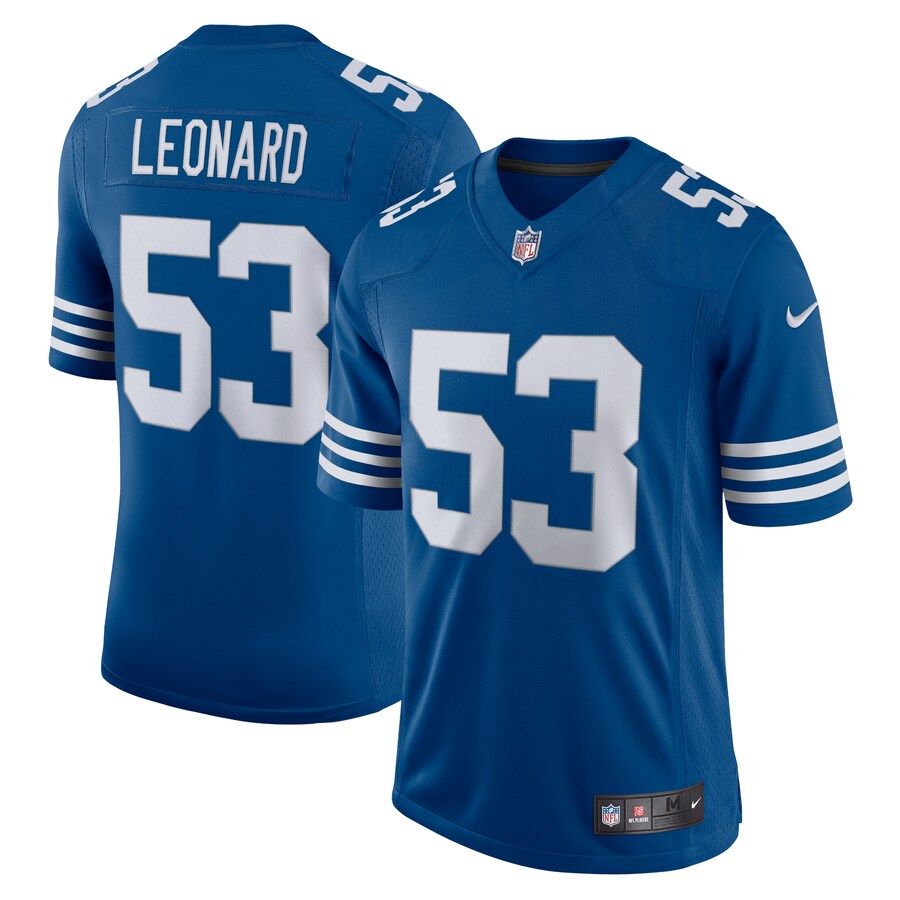 Men's Indianapolis Colts Darius Leonard Nike Royal Alternate Vapor Limited Jersey - Jersey