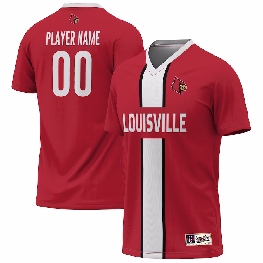 Louisville Cardinals GameDay Greats Youth Lightweight Pick-A-Player NIL Men's Soccer Jersey - Red - Jersey