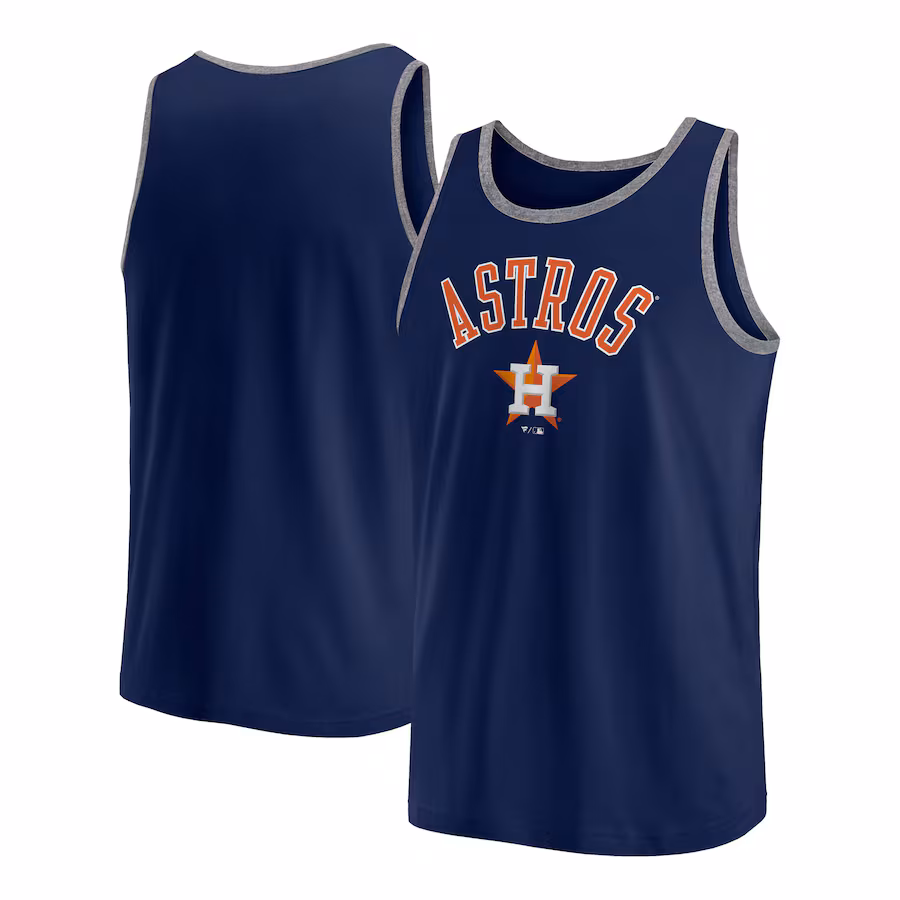 Men's Houston Astros Fanatics Navy Bet Tank Top - Jersey