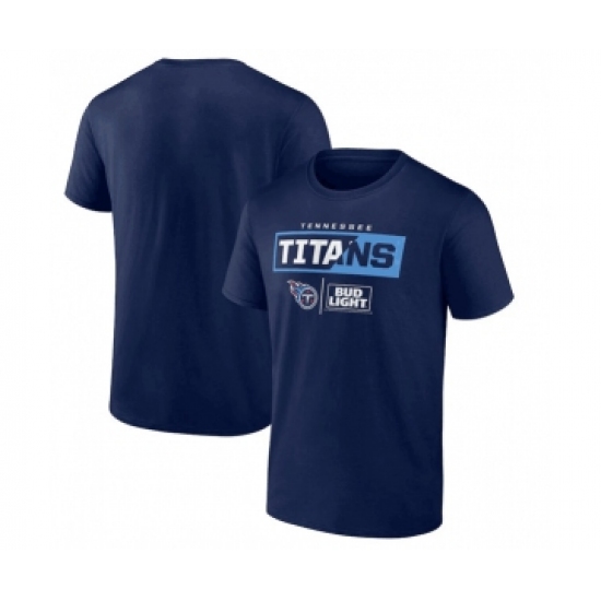 Men's Tennessee Titans Navy x Bud Light T-Shirt - Jersey