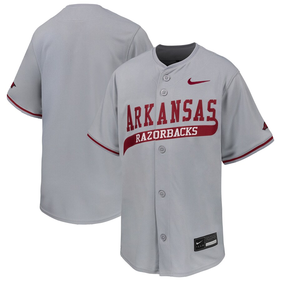 Youth Nike Gray Arkansas Razorbacks Limited Baseball Jersey - Jersey