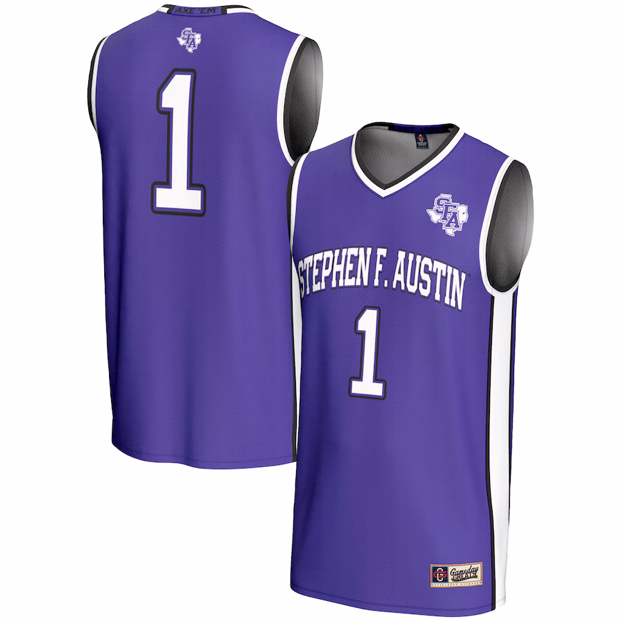 Youth GameDay Greats Purple #1 Stephen F Austin Lumberjacks Lightweight Basketball Jersey - Jersey