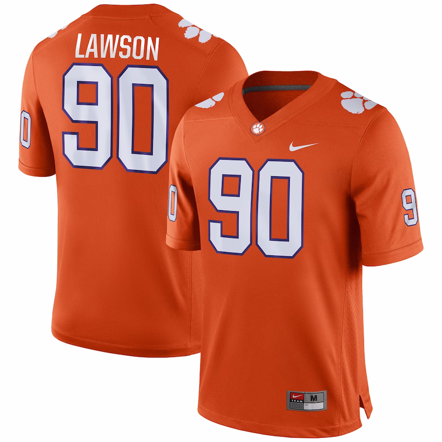 Shaq Lawson Clemson Tigers Nike Game Jersey - Orange - Jersey