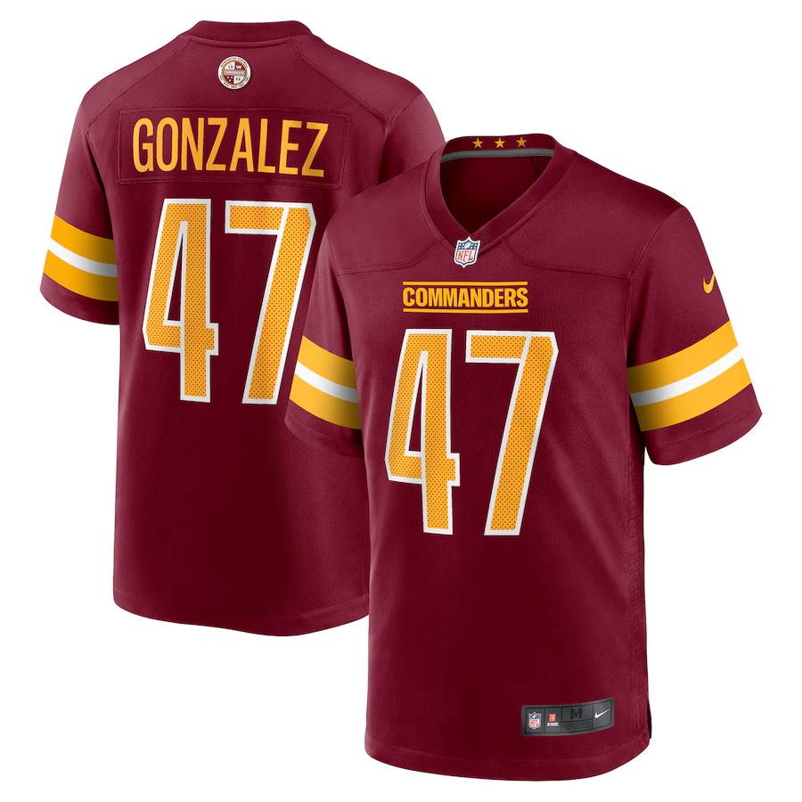 Men's Washington Commanders Zane Gonzalez Nike Burgundy Game Jersey - Jersey