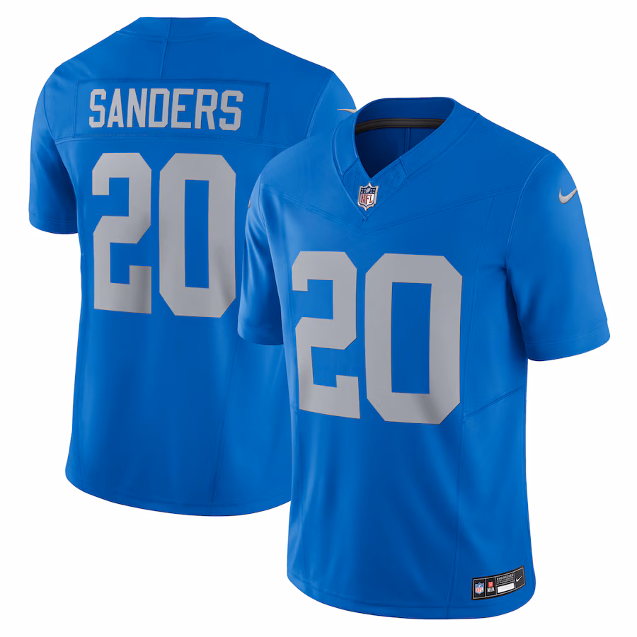 Men's Detroit Lions Barry Sanders Nike Blue Vapor F.U.S.E. Alternate Limited Jersey - Jersey
