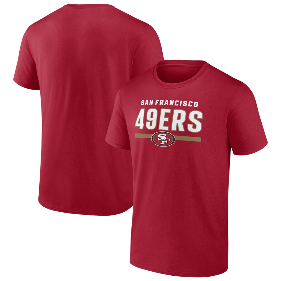 Men's San Francisco 49ers Scarlet Speed & Agility T-Shirt - Jersey