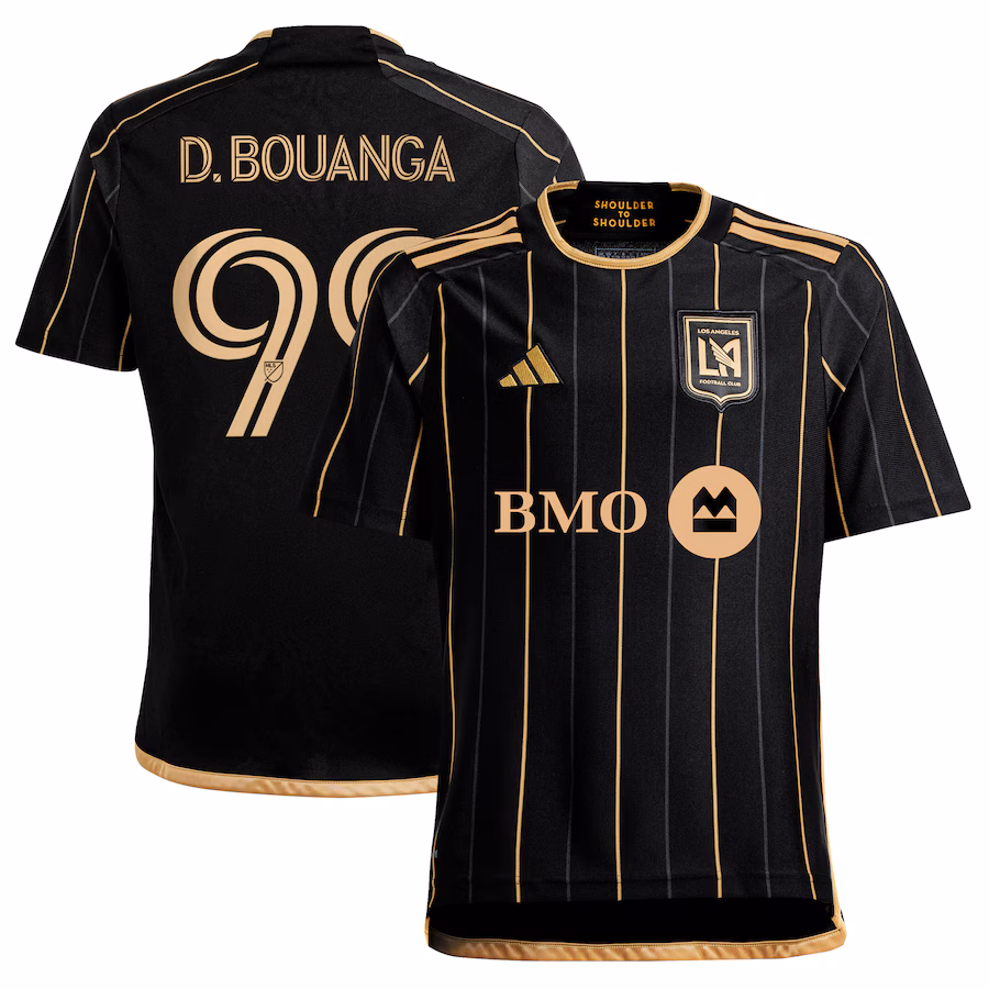 Youth LAFC Denis Bouanga adidas Black 2024 Primary Replica Player Jersey - Jersey