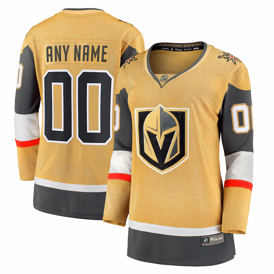 Women's Vegas Golden Knights Fanatics Home Breakaway Custom Jersey - Jersey