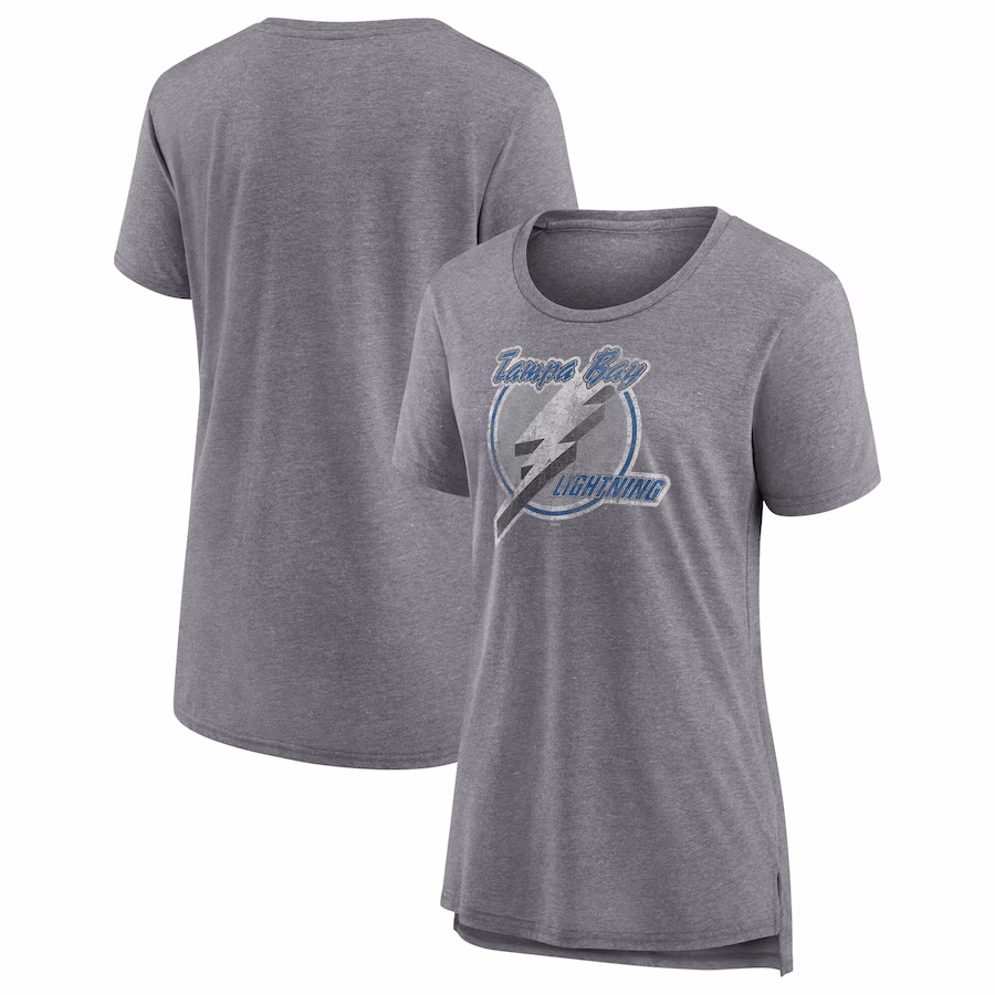 Women's Tampa Bay Lightning Fanatics Heather Gray Special Edition 2.0 Modern T-Shirt - Jersey